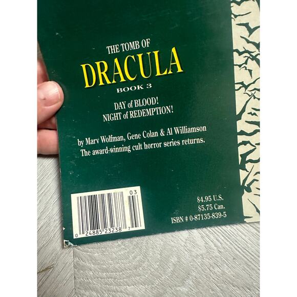 The Tomb of Dracula Book 3 Comic Book Graphic Novel Day Blood Night Redemption - Picture 4 of 10